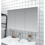 PVC 1200 Gloss White Shaving Cabinet